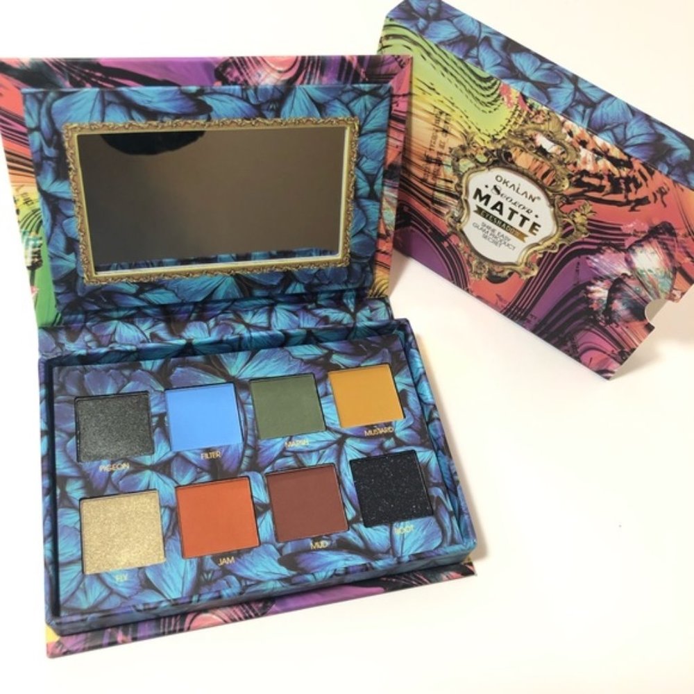 OKALAN 8 COLOR MATTE EYESHADOW PALETTE- BRAND NEW